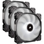 Corsair AF120 White LED Low Noise PC Cooling Fans | 3x Fan Kit Pack | Box Open