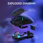ATTACK SHARK X11 Lightweight Wireless Gaming Mouse with RGB Charging Dock - Image 2
