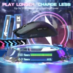 Attack Shark X1 (PAW3395 PRO) Wireless Gaming Mouse with RGB Charging Dock - Image 6